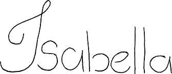 Signature of Isabella Hummel